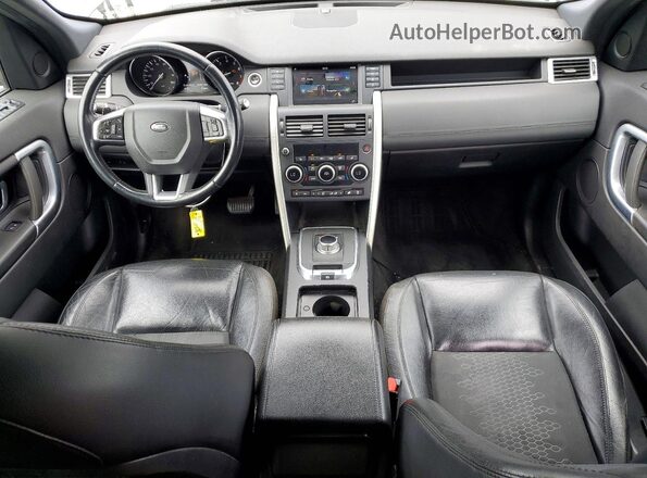 SALCP2BG2GH553929 2016 LAND ROVER DISCOVERY Black Widok zestawu wskaźników