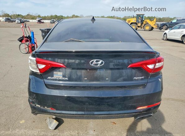 5NPE34AF1HH586276 2017 HYUNDAI SONATA Black Вид салону спереду