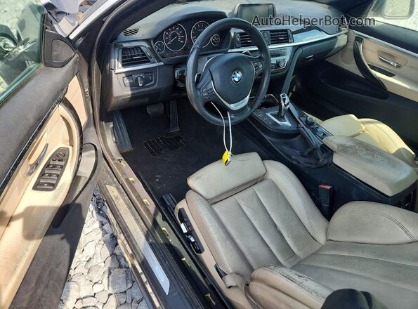 WBA3V7C5XG5A27427 2016 BMW 4 SERIES Gray Widok zestawu wskaźników