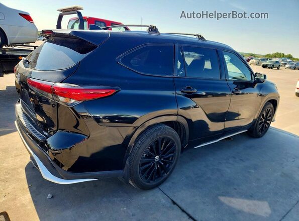 5TDKDRAH6PS513797 2023 TOYOTA HIGHLANDER Черный Передняя правая четверть