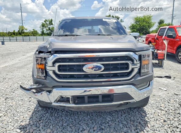 1FTFW1E87NKF23427 2022 FORD F150 Gray Widok z tyłu
