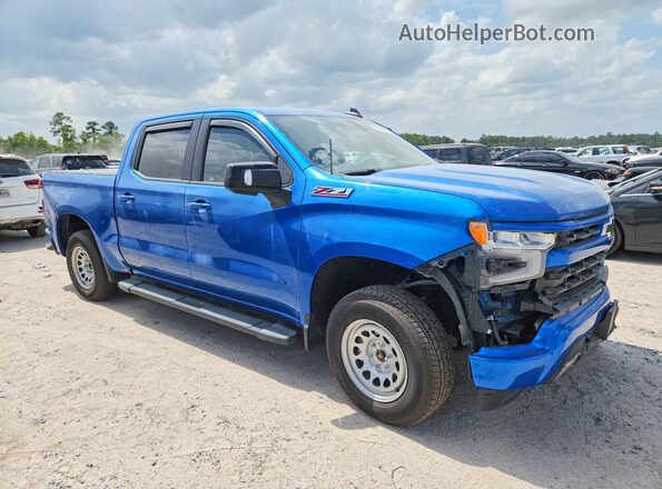 3GCUDEED5NG537982 2022 CHEVROLET SILVERADO Blue წინა ხედი