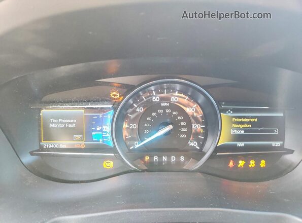 1FM5K8GT3GGA25423 2016 FORD EXPLORER Silver Вид задніх сидінь