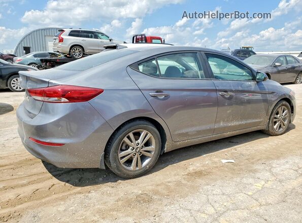 5NPD84LF4JH321819 2018 HYUNDAI ELANTRA Серый Передняя правая четверть
