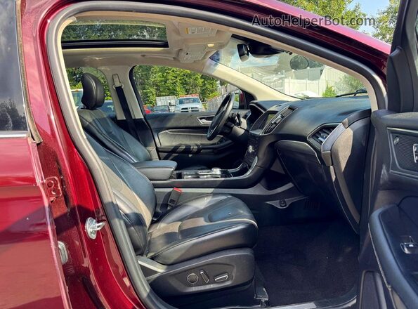 2FMPK4K9XKBB30814 2019 FORD EDGE Red Вид задньої частини салону