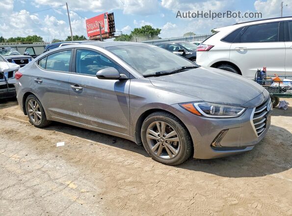 5NPD84LF4JH321819 2018 HYUNDAI ELANTRA Серый Вид спереди