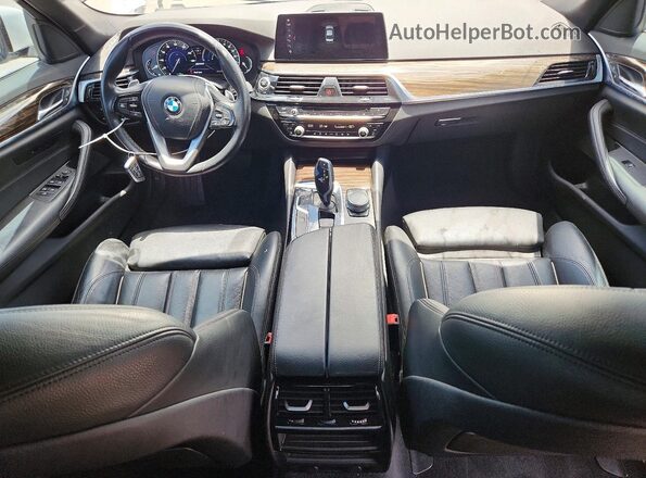 WBAJA9C59JB253480 2018 BMW 5 SERIES White Вид щитка приладів