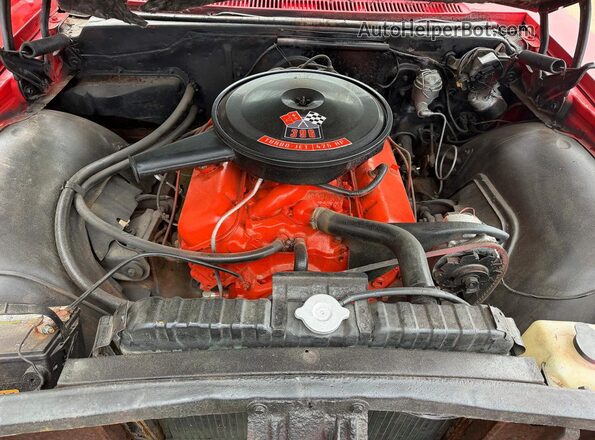 164376A136670 1966 CHEVROLET IMPALA Red Widok deski rozdzielczej