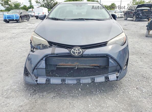 5YFBURHE3JP806021 2018 TOYOTA COROLLA Gray უკანა ხედი