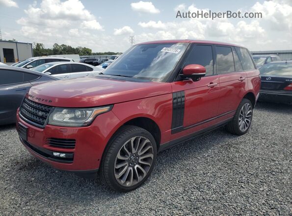 SALGV2EF2GA255500 2016 LAND ROVER RANGE Red Задня ліва чверть
