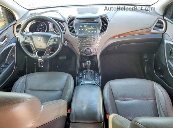 KM8SR4HF3HU181092 2017 HYUNDAI SANTA Gray Vista del cuadro de instrumentos