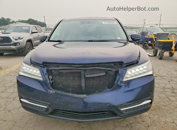 5FRYD4H47GB037949 2016 ACURA MDX Black უკანა ხედი