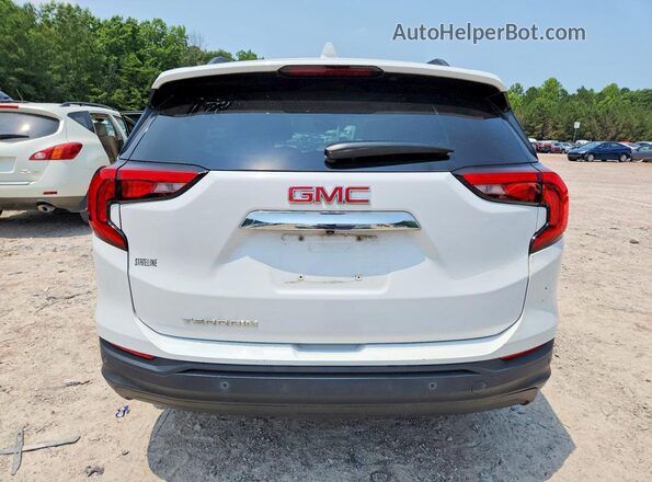 3GKALNEU4JL207178 2018 GMC TERRAIN White Vista interior delantera