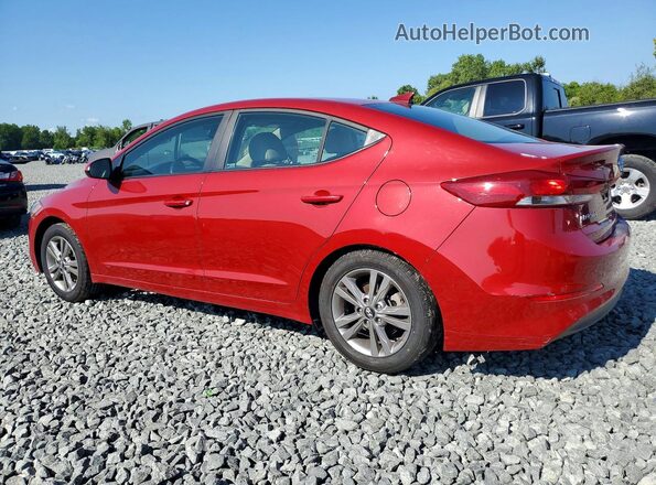 KMHD84LF3JU610837 2018 HYUNDAI ELANTRA Red Задня права чверть