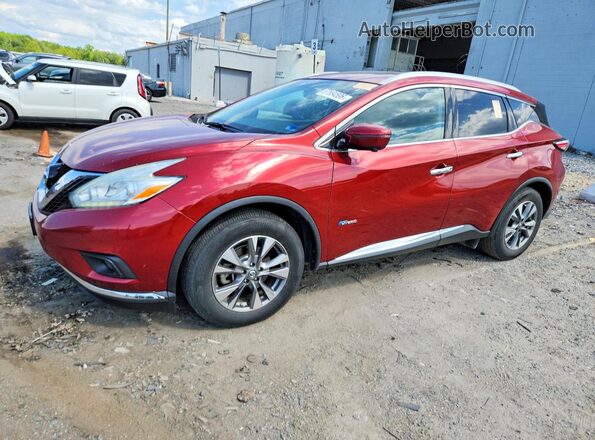 5N1CZ2MG9GN150817 2016 NISSAN MURANO Red Rear left