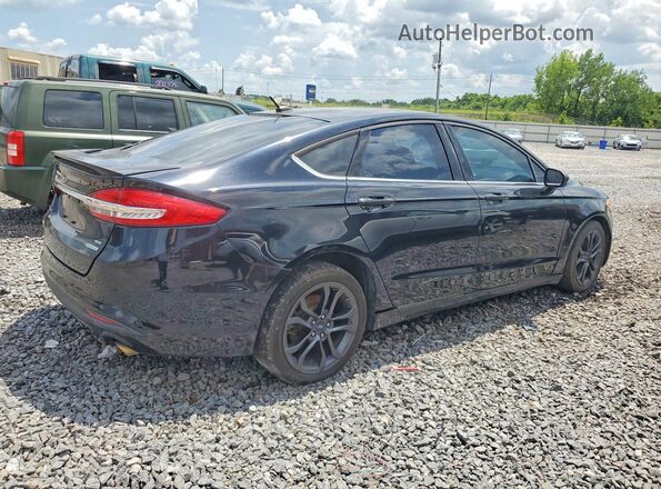 3FA6P0HD8JR279735 2018 FORD FUSION Black წინა მარჯვენა