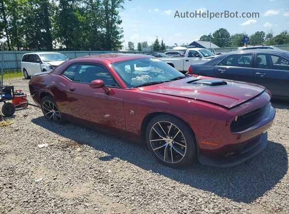 2C3CDZFJ4HH665419 2017 DODGE CHALLENGER Maroon Front view
