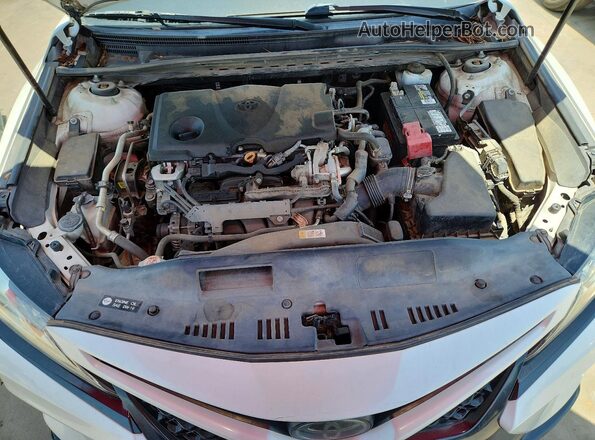 4T1B61HK1KU280764 2019 TOYOTA CAMRY White ძრავის განყოფილების ხედი