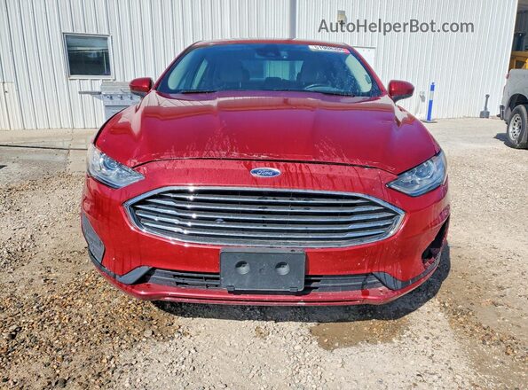 3FA6P0HD5KR171817 2019 FORD FUSION Красный Вид сзади