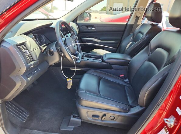 5N1DR3CA3PC225045 2023 NISSAN PATHFINDER Red Dashboard view