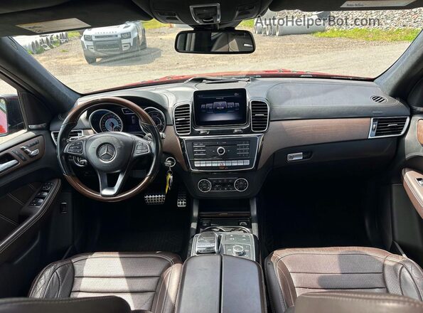 4JGDA7FB9JA997619 2018 MERCEDES-BENZ GLE Red წინა პანელის ხედი