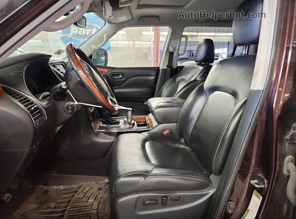 JN8AZ2NE2J9192503 2018 INFINITI QX80 Brown წინა პანელის ხედი