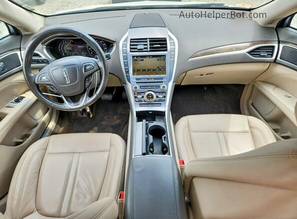 3LN6L5D96JR604804 2018 LINCOLN MKZ White Вид щитка приладів