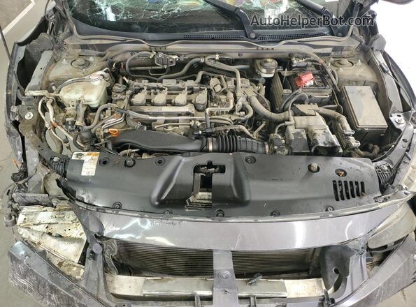 2HGFC1F76JH640966 2018 HONDA CIVIC Gray ძრავის განყოფილების ხედი