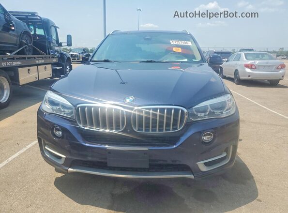5UXKT0C52G0S76776 2016 BMW X5 Blue Widok z tyłu