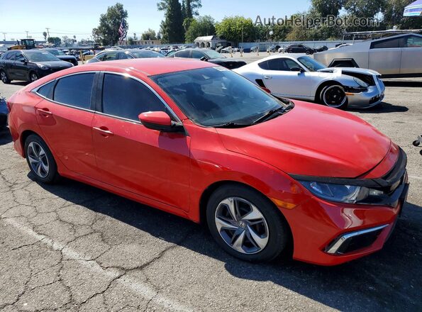 2HGFC2F67LH597478 2020 HONDA CIVIC Red Widok z przodu