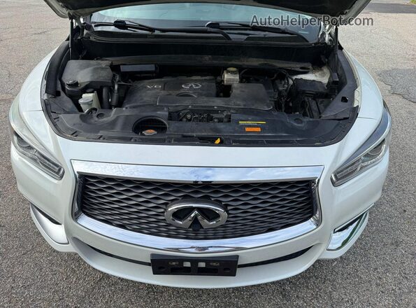 5N1DL0MM1HC527783 2017 INFINITI QX60 White Dashboard view