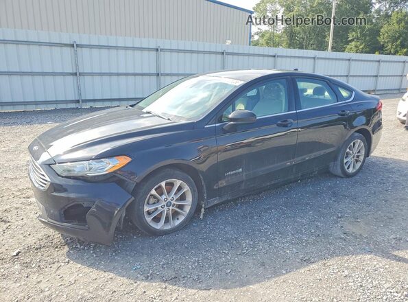 3FA6P0LU6KR269116 2019 FORD FUSION Black Trasero izquierdo