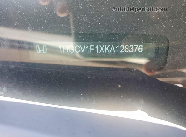 1HGCV1F1XKA128376 2019 HONDA ACCORD Черный Вид наклейки с VIN-кодом