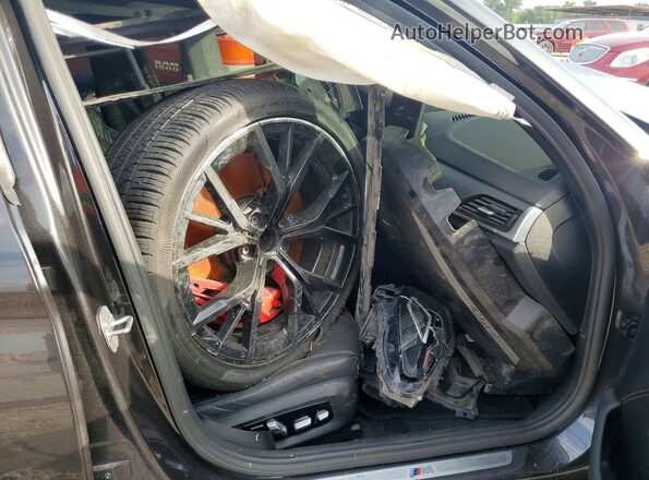 WBA53BJ00NCJ34369 2022 BMW 5 SERIES Gray VIN კოდის სტიკერის ხედი