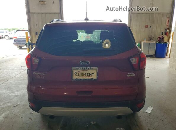 1FMCU0HD3KUA50620 2019 FORD ESCAPE Красный Вид салона спереди