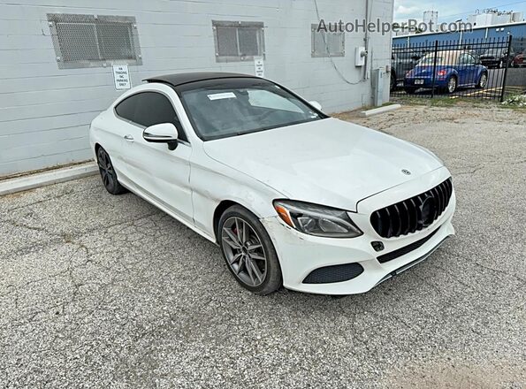 WDDWJ4JB7JF639589 2018 MERCEDES-BENZ C White Հետևի ձախ