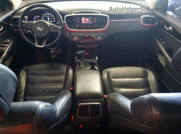5XYPH4A19GG005319 2016 KIA SORENTO Charcoal Вид щитка приладів
