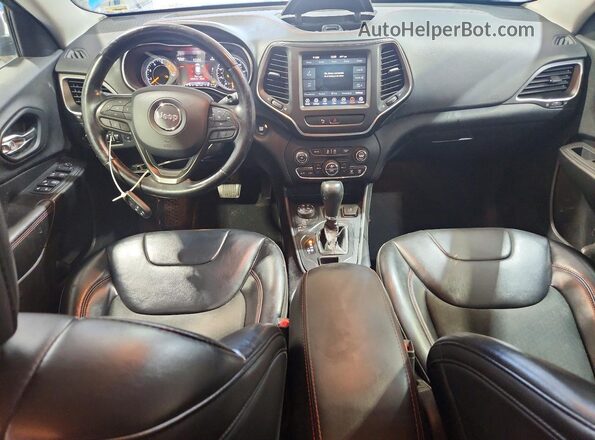 1C4PJMBN3KD481885 2019 JEEP CHEROKEE Синий Вид щитка приборов