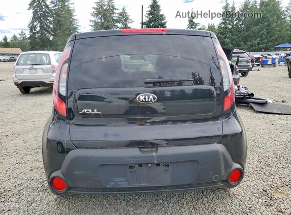 KNDJN2A24G7313068 2016 KIA SOUL Черный Вид салона спереди
