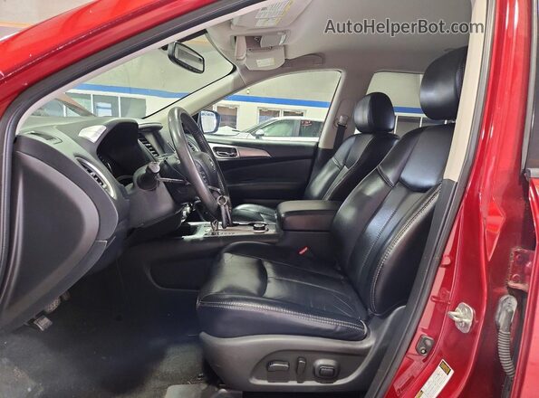 5N1DR2MM8HC688528 2017 NISSAN PATHFINDER Red Dashboard view