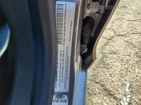 ZAM57YTA8J1286322 2018 MASERATI ALL OTHER Gray VIN sticker view