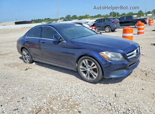 55SWF4JB9GU115545 2016 MERCEDES-BENZ C-CLASS Blue Vista frontal