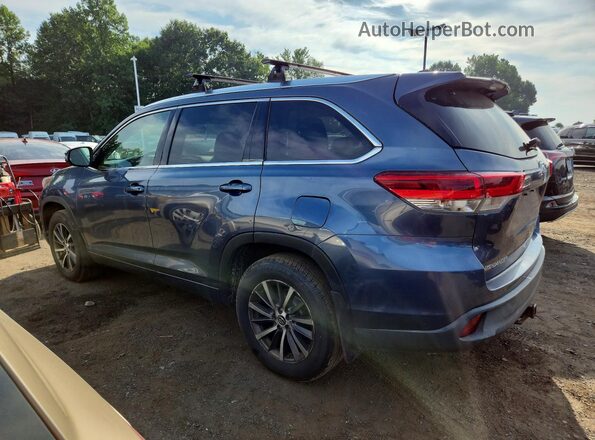 5TDJZRFH5JS491997 2018 TOYOTA HIGHLANDER Blue Հետևի աջ