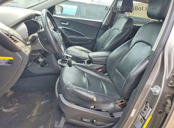 5XYZU4LA6HG415434 2017 HYUNDAI SANTA Gray წინა პანელის ხედი