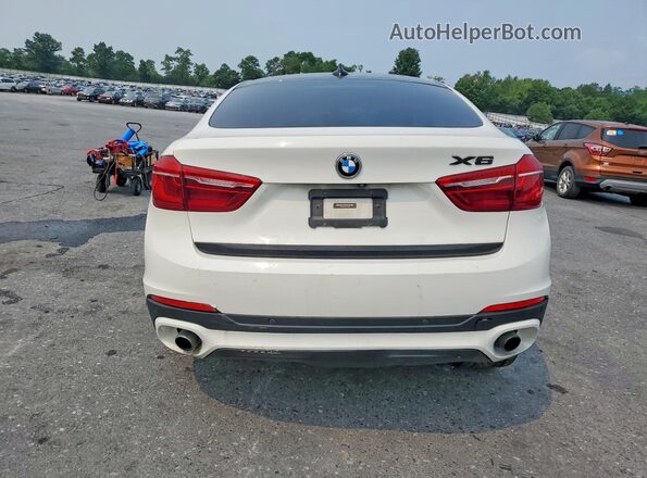 5UXKU2C56G0N83988 2016 BMW X6 White Вид ззаду