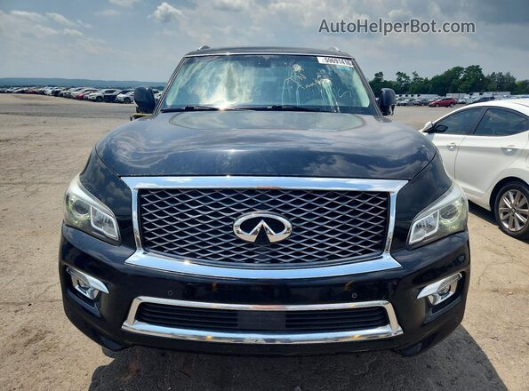 JN8AZ2NC2G9400970 2016 INFINITI QX80 Black Rear view