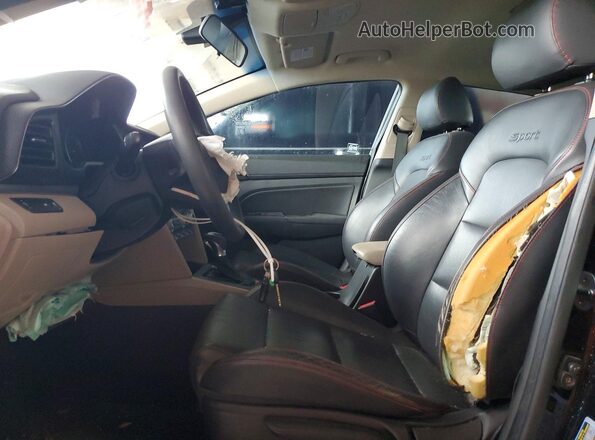 KMHD74LF4LU999638 2020 HYUNDAI ELANTRA Black წინა პანელის ხედი