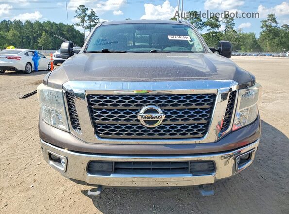 1N6BA1F24GN500967 2016 NISSAN TITAN Коричневый Вид сзади