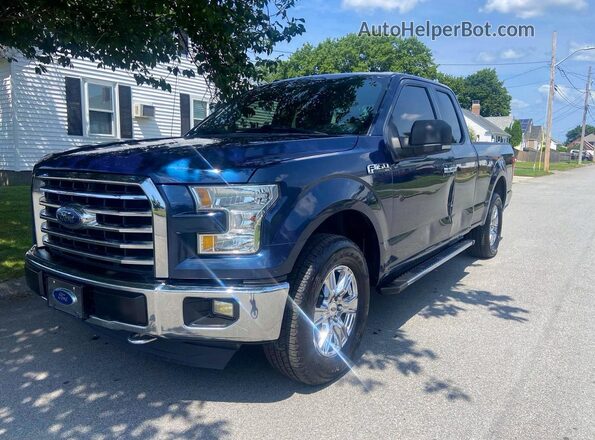 1FTEX1E87GFA81219 2016 FORD F150 Blue Tył prawy