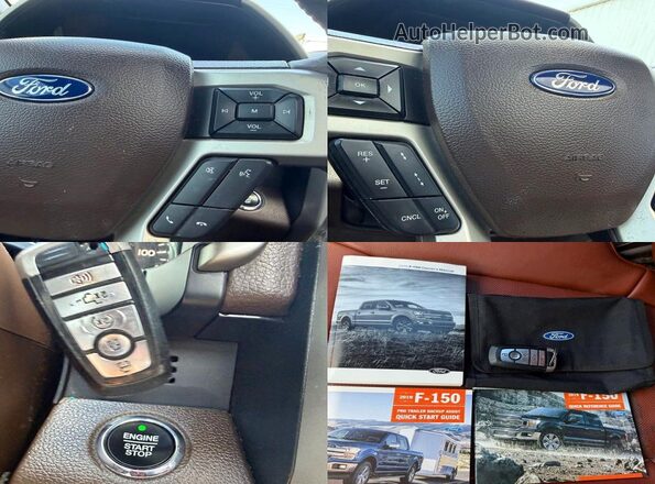 1FTEW1E55KFC64829 2019 FORD F150 White Vista del compartimento del motor